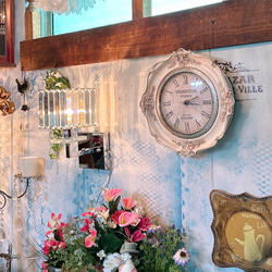 フレンチアンティークデザインの時計 カフェ 置き時計 PARIS フランス