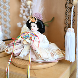 2026年新作★今だけ名前旗プレゼント♪コンパクトdeかわいい収納おひな様♪ 11枚目の画像