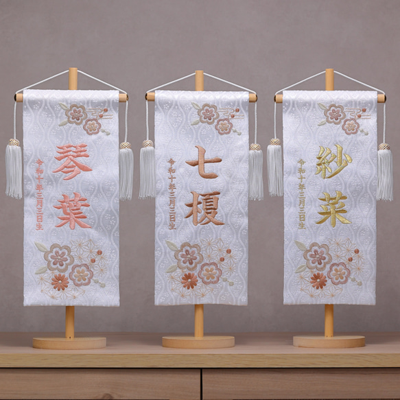 2026年新作★今だけ名前旗プレゼント♪コンパクトdeかわいい収納おひな様♪ 8枚目の画像