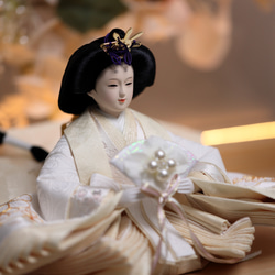 凛としたお顔立ち♪フラワーアート+LEDライティング♪名前旗つき★ 4枚目の画像