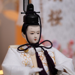 凛としたお顔立ち♪フラワーアート+LEDライティング♪名前旗つき★ 5枚目の画像