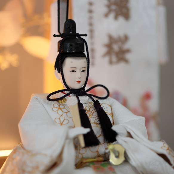 凛としたお顔立ち♪フラワーアート+LEDライティング♪名前旗つき★ 12枚目の画像