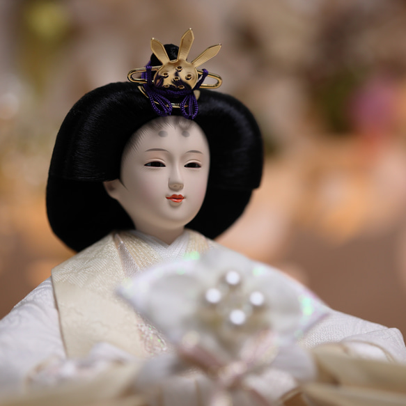 凛としたお顔立ち♪フラワーアート+LEDライティング♪名前旗つき★ 8枚目の画像