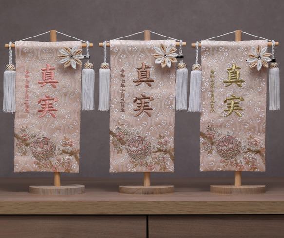 2026年新作★くすみ春色のお雛様♪フラワーアート+LEDライティング 8枚目の画像