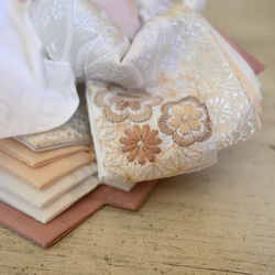 2026年新作★くすみ春色のお雛様♪フラワーアート+LEDライティング 10枚目の画像