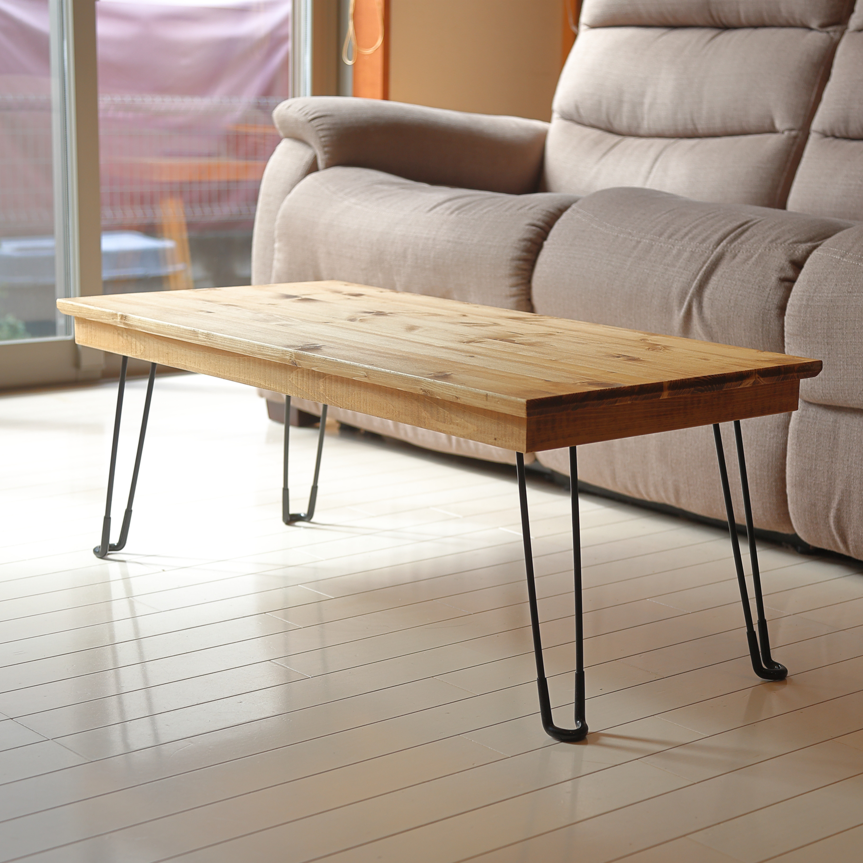 ローテーブル　折りたたみテーブル 85×43 テーブル リビングテーブル 机