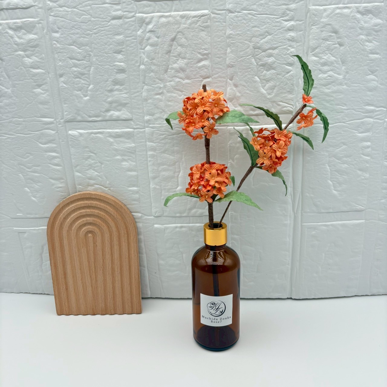手漉き和紙を使用した金木犀のディフューザー