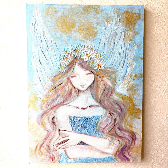 【アクリル画】「天からの贈り物」絵画 原画 アート アクリル画】「天からの贈り物」絵画 原画 アート