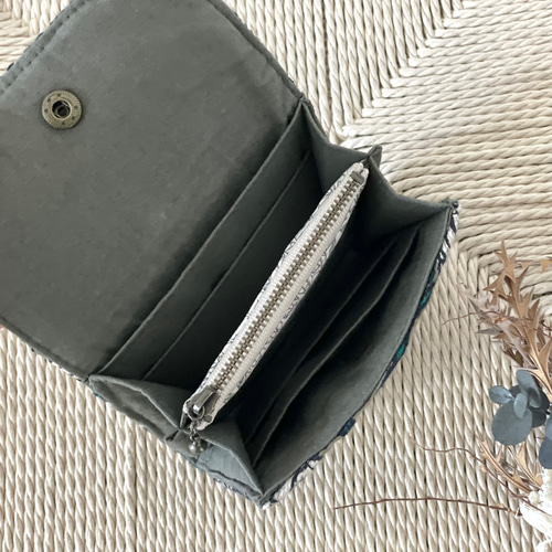 ⚮̈ミナペルホネンanemone beige コンパクトウォレットミニ財布