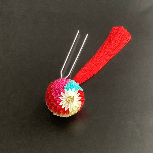 つまみ細工 七五三 くす玉かんざし(大) かんざし 常初花 通販 19938116