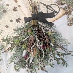 早割フレッシュクリスマス2024Xmastree 森の中からドライフラワー