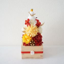 【Creema限定】迎春・鏡餅ツリーの枡飾り 3枚目の画像