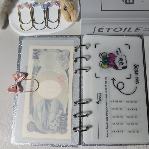 A6リフィル♡girly ribbon 項目別リフィル♡saving 4枚～ A6リフィル♡girly ribbon 項目別リフィル♡saving 4枚～