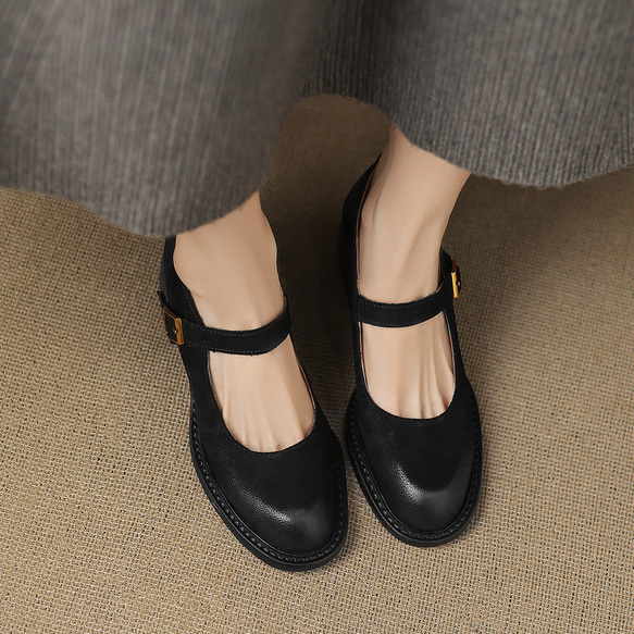 ★25秋冬新作★本革 シンプルなデザイン パンプス レディース 　 MD6205 2枚目の画像