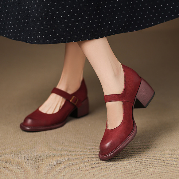 ★25秋冬新作★本革 シンプルなデザイン パンプス レディース 　 MD6205 5枚目の画像
