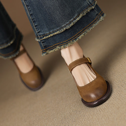 ★25秋冬新作★本革 シンプルなデザイン パンプス レディース 　 MD6205 4枚目の画像