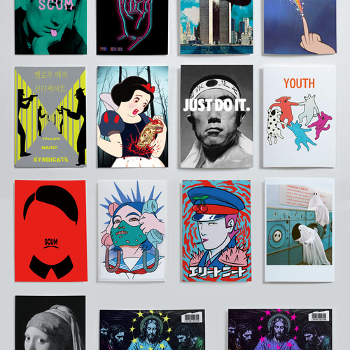 bombing アート集 デザイン ポストカード 15枚セット 三島由紀夫 太宰