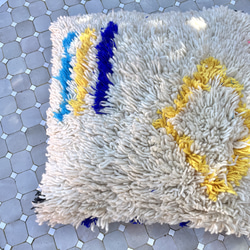 ポンポン ブランケット 毛布 ラグ pompom blanket ブルー 大 その他