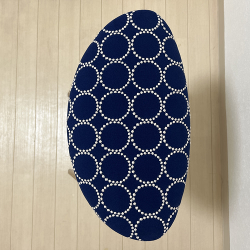 ミナペルホネン スツール タンバリン 折りたたみ 【ネイビー/オレンジ