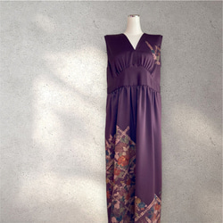 特別価格・正絹着物リメイク】和洋ミックス 特別な日のカクテルドレス