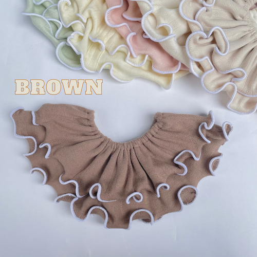 ハンドメイド フリルスタイ⚮̈﻿ How to make a fluffy frill bib - YouTube