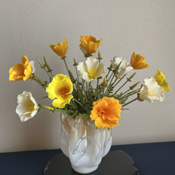 クレイフラワー ヒオウギ水仙 アートフラワー Aki 通販 13568058