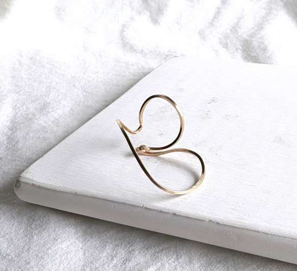 【期間限定】【秋の福袋No.4】イヤーカフ3点セット　Flame &cross pearl &box chain 8枚目の画像