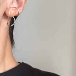 【期間限定】【秋の福袋No.4】イヤーカフ3点セット　Flame &cross pearl &box chain 6枚目の画像