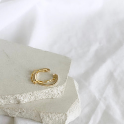 【期間限定】【秋の福袋No.4】イヤーカフ3点セット　Flame &cross pearl &box chain 20枚目の画像