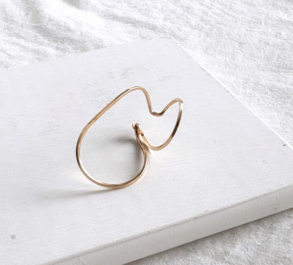 【期間限定】【秋の福袋No.4】イヤーカフ3点セット　Flame &cross pearl &box chain 9枚目の画像