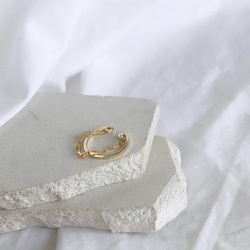 【期間限定】【秋の福袋No.4】イヤーカフ3点セット　Flame &cross pearl &box chain 19枚目の画像