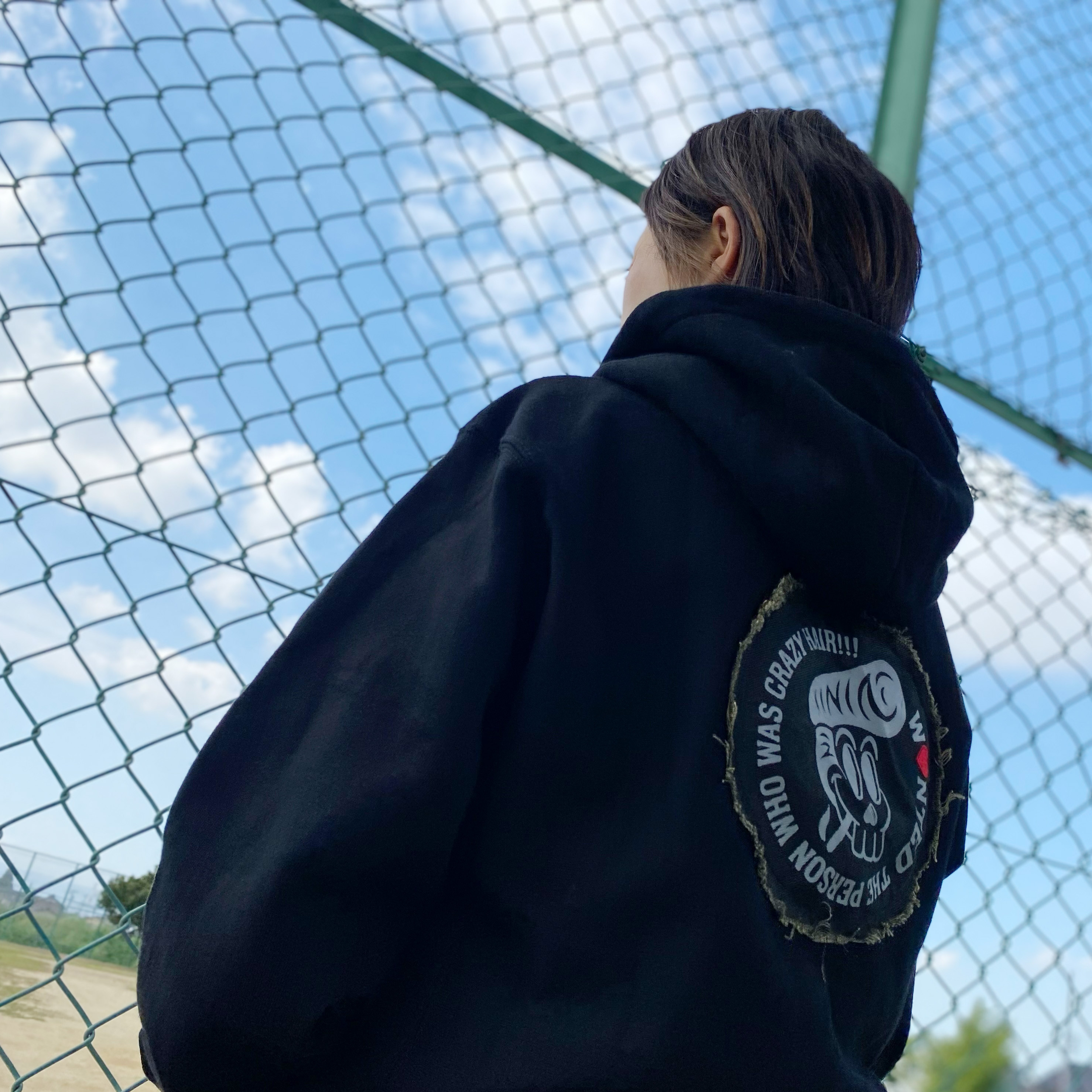 ほぼプリント☆パーカー／変装スカル 12oz