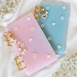 選べる2色】A6 レジン貯金バインダー 家計管理｜積立貯金・saving