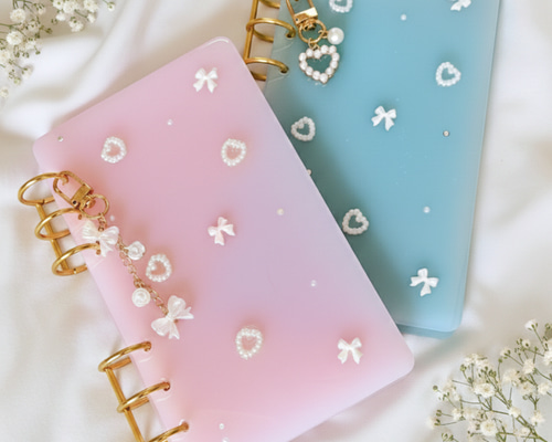 選べる2色】A6 レジン貯金バインダー 家計管理｜積立貯金・saving