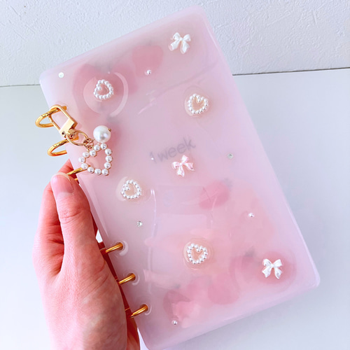 選べる2色】A6 レジン貯金バインダー 家計管理｜積立貯金・saving