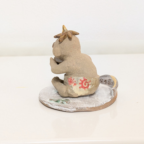 節分 おに 鬼に関することわざ 「鬼の目にも涙」陶人形 陶器 かわいい