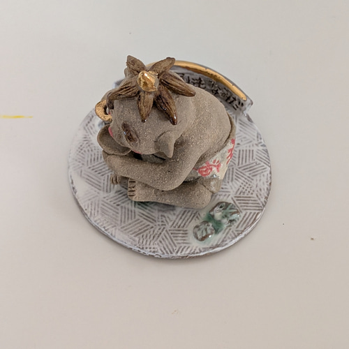 節分 おに 鬼に関することわざ 「鬼の目にも涙」陶人形 陶器 かわいい