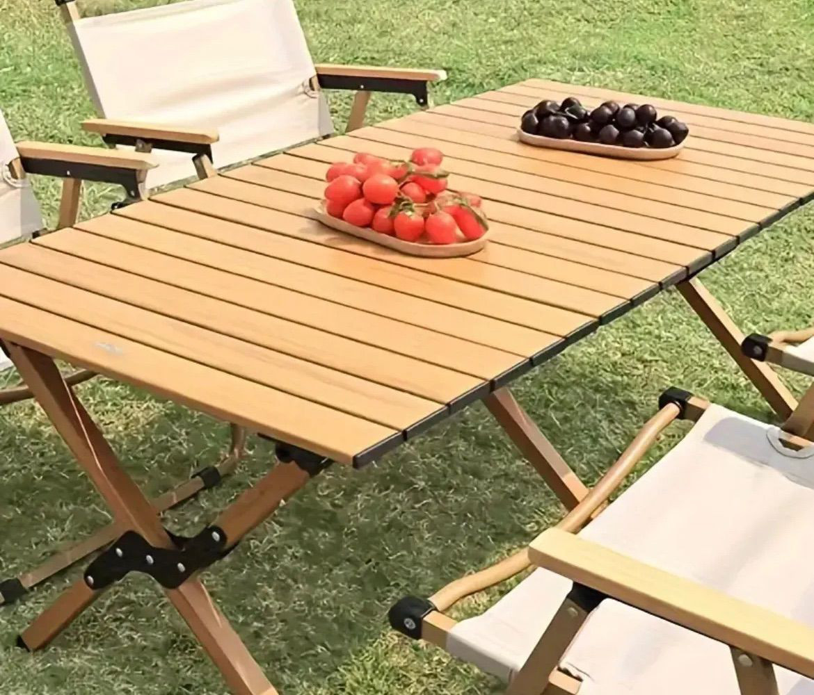 折りたたみテーブル ロールアップテーブル 軽量 折りたたみ テーブル キャンプビーチパーティー 人気急上昇 アウトドア