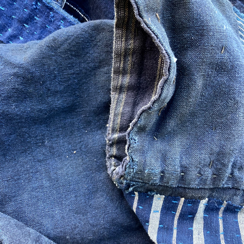 A20 襤褸 野良着 古布 リメイク 藍染 藍染め パッチワーク