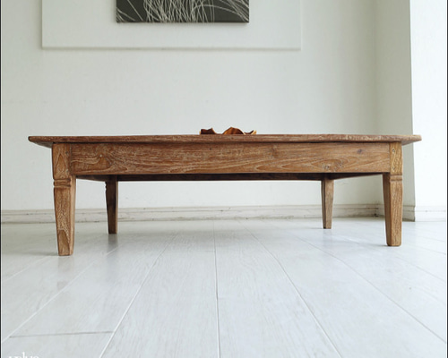 ヴィンテージ レトロ アンティーク 無垢材 テーブル 座卓 センターテーブル 木 無垢材 オールドチークテーブルEinz 座卓 センターテーブル リビング