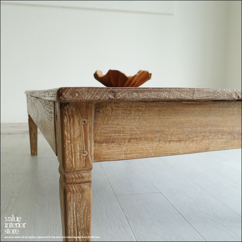 無垢材 オールドチークテーブルEinz 座卓 センターテーブル リビング