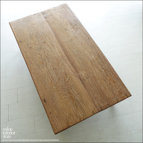 ヴィンテージ レトロ アンティーク 無垢材 テーブル 座卓 センターテーブル 木 楽天市場】【送料無料】 一枚板風 座卓 オーク 150 無垢 無垢材