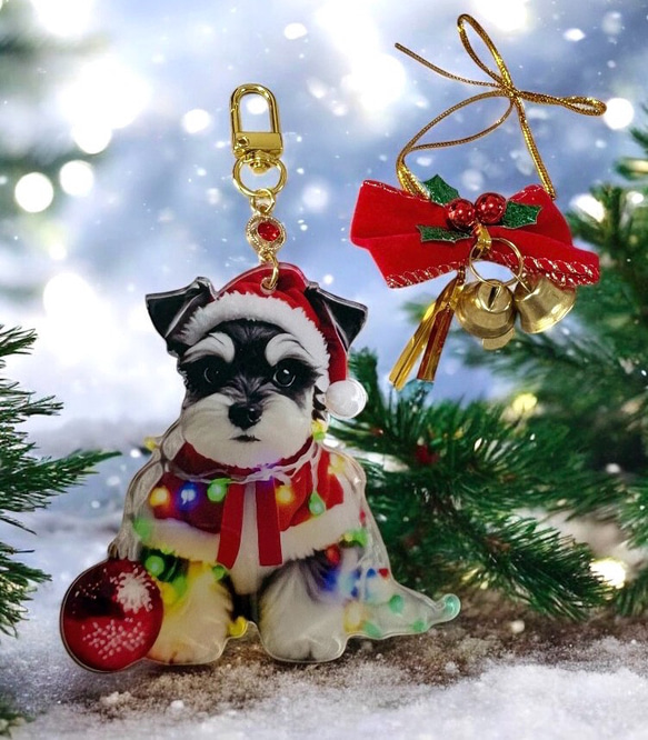 フォートナム&メイソン ミニチュア シュナウザー オーナメント 犬 クリスマス シュナウザー♥️ツリークリスマスオーナメント - emma factory