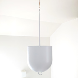 ●数量限定●　”ブライダルベール　軽量ハンギング鉢カバーセット（グレージュ・マットホワイト）"観葉植物　吊り下げ　ヘデラ 16枚目の画像