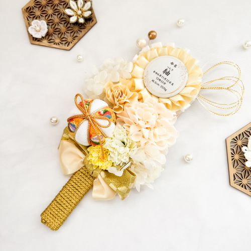 黄色羽子板】七五三 羽子板 名入れ お宮参り 100日祝い ひな祭り