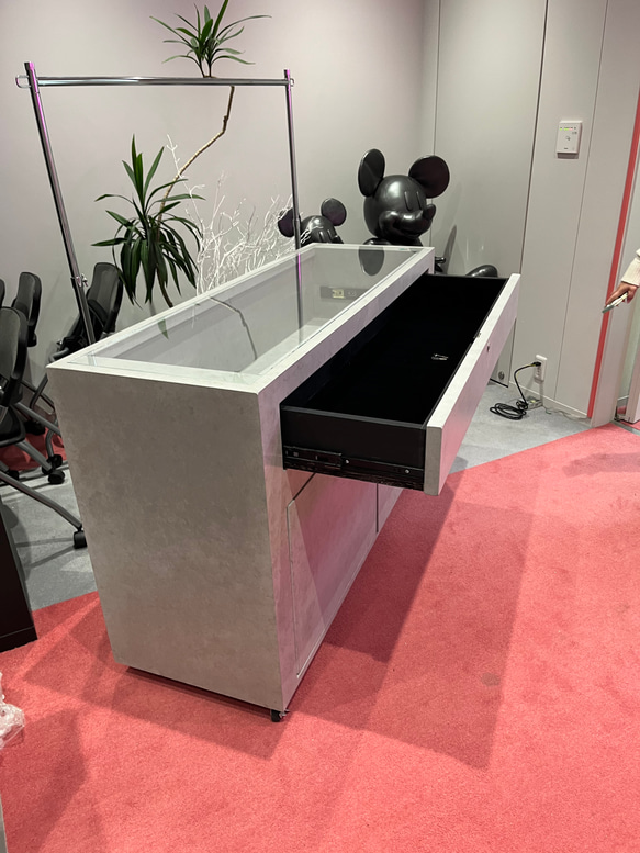 【石っぽいシリーズ】　ガラスショーケース　　コレクション　ディスプレイ 5枚目の画像