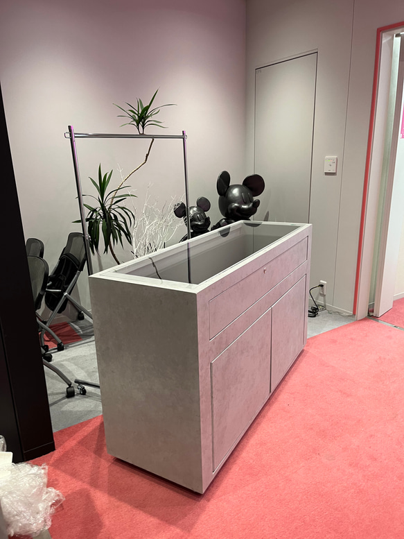 【石っぽいシリーズ】　ガラスショーケース　　コレクション　ディスプレイ 2枚目の画像