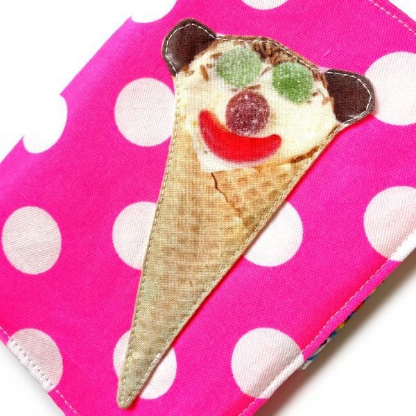 むふふっとなっちゃう通帳ケース＆コインケース●くまアイス