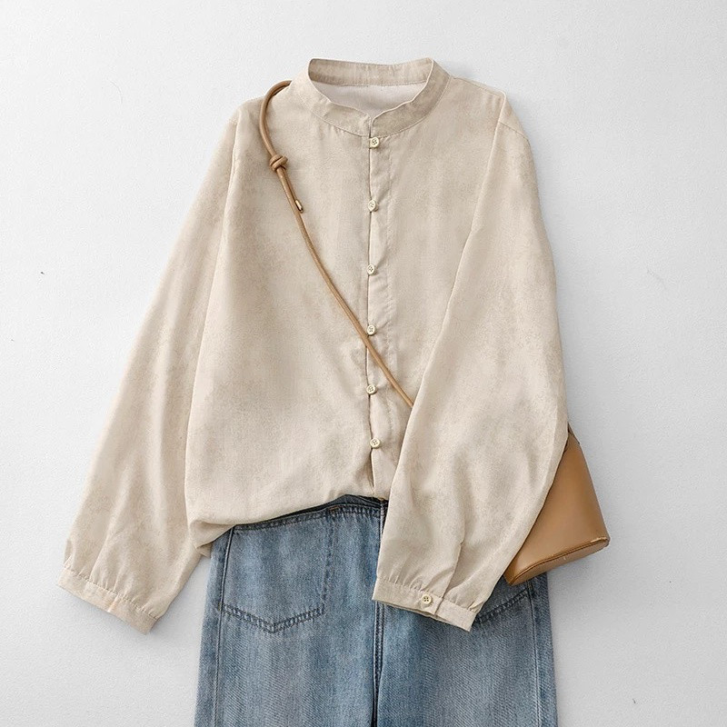 通勤 薄手 大きいサイズ トップス ブラウス レディース【受注】