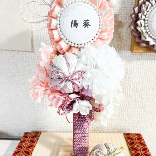 ピンク色の羽子板】七五三 羽子板 名入れ お宮参り 100日祝い ひな祭り